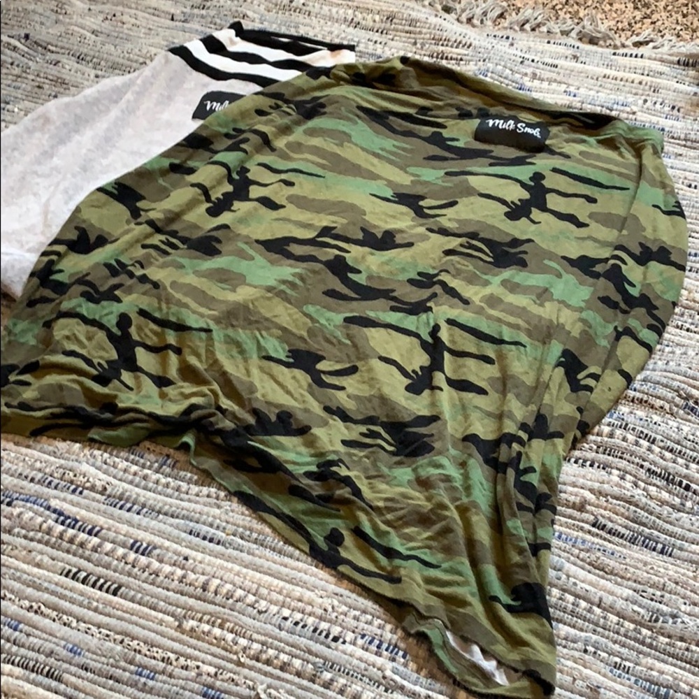 Milk snob nursing cover and baby pouch bundle